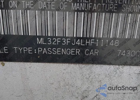 2020 Mitsubishi Mirage G4 Es из США, поврежденный, VIN ML32F3FJ4LHF11148